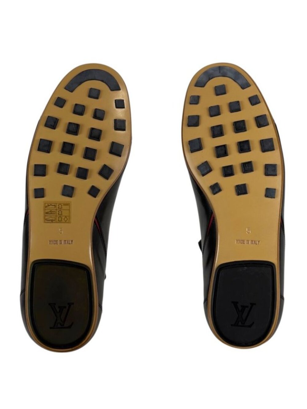 ★SOLD★ Louis Vuitton Leather Sneakers Black Football Soccer Shoes 5 - Picture 9 of 15